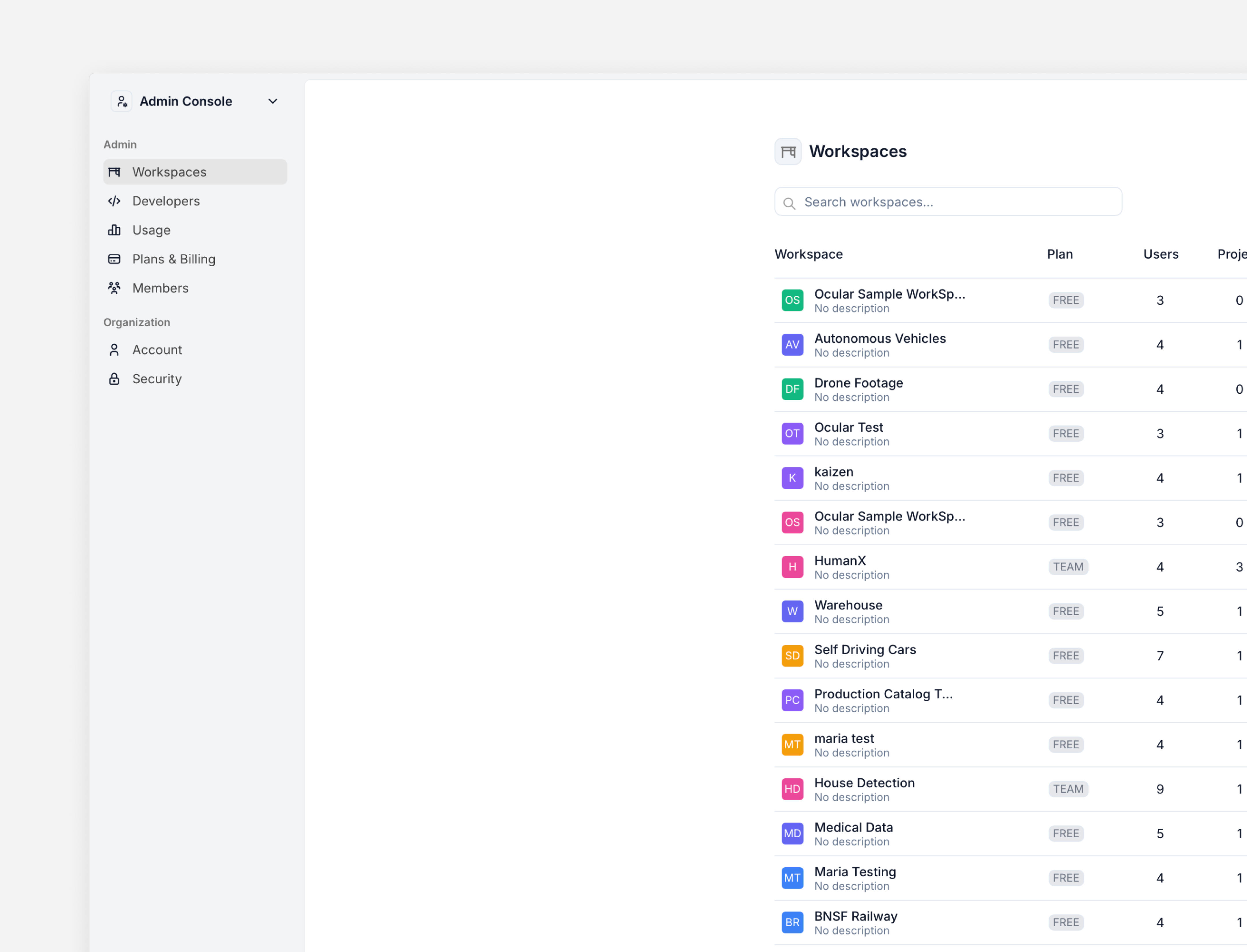 Foundry Admin Console